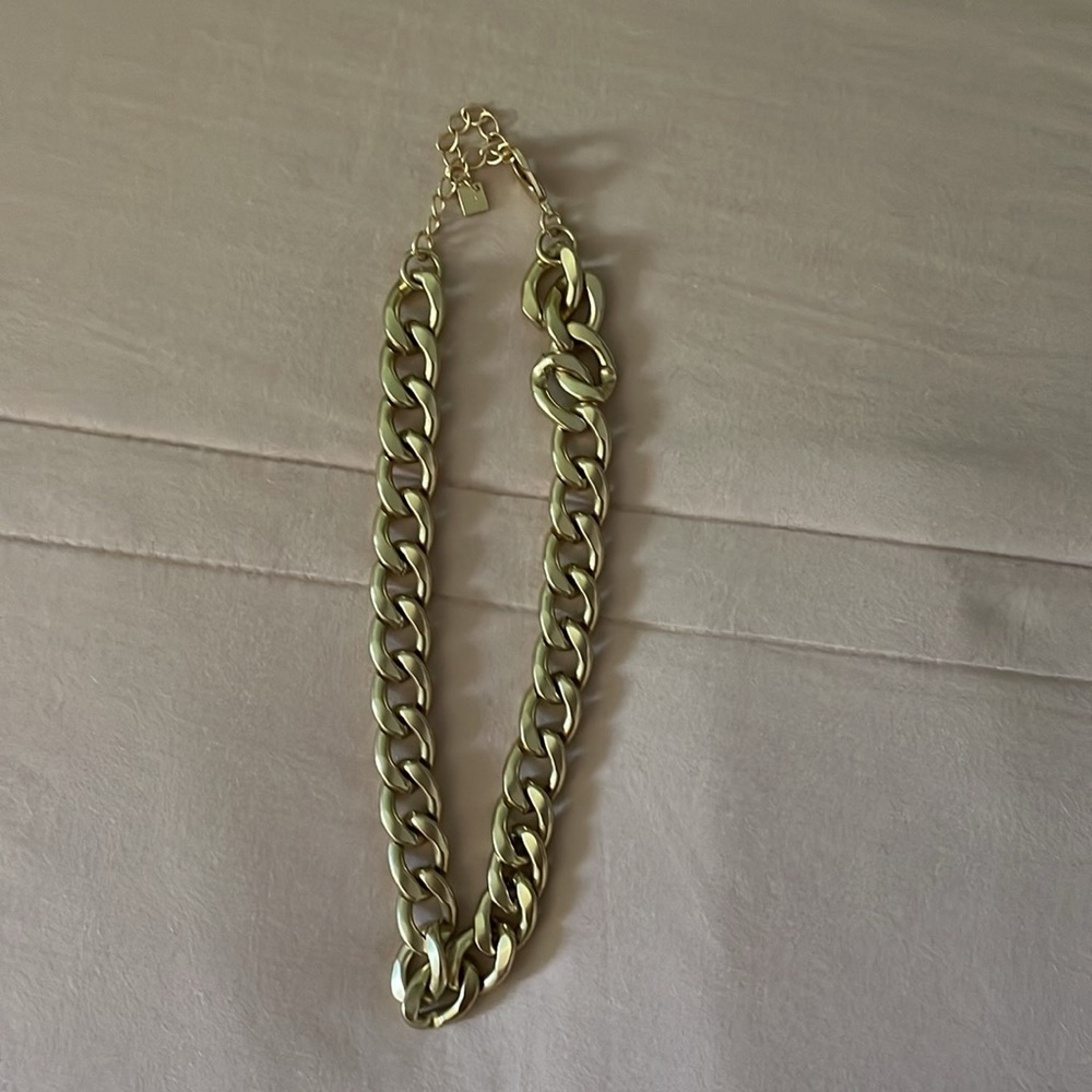 Three Gold Statement Necklaces - image 4